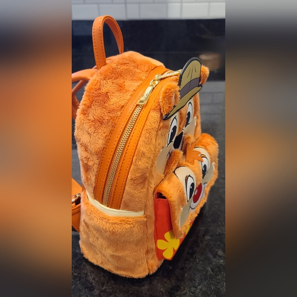 Loungefly Disney Chip ‘n Dale Rescue Rangers Mini Backpack – Plush Furry Design - Picture 5 of 16